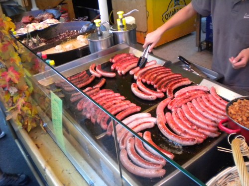 Food 2 - Wursts being cooked