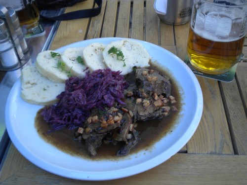 Food 4 - Wild Boar, Red Cabbage, and Dumplings