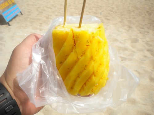 Food 1 - Pineapple on Beach