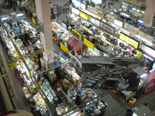 Market 2 - Looking down on stalls
