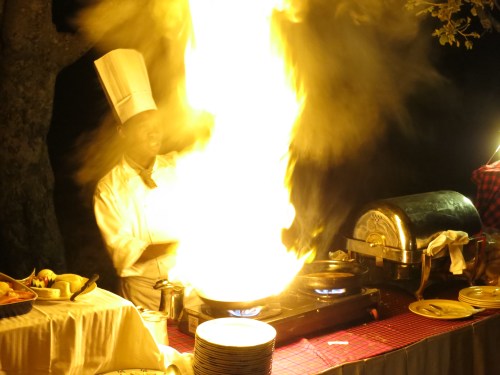 Farewell Bush Dinner 3 - Flambe