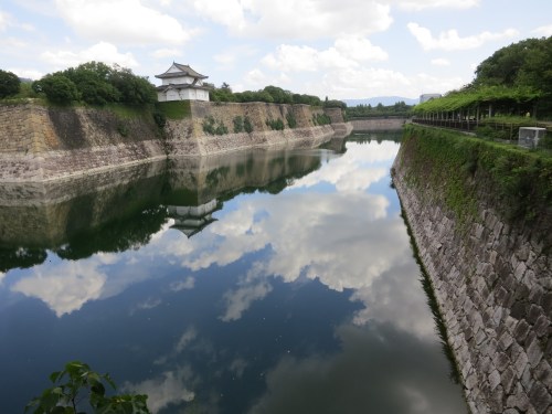 Osaka Castle 1 - Reflections on outer moat