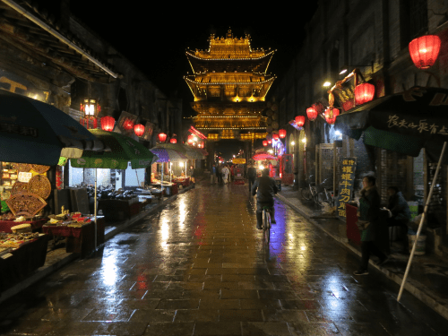 Pingyao 37 - Reflections off Street