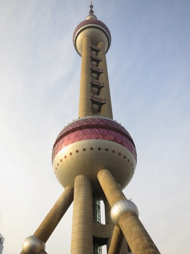 Oriental Pearl Tower 2 - From Below