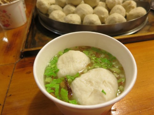 Fishball Soup, another common dish not only found in Taiwan, but all across Southeast Asia