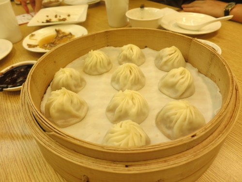 An of course, I had to try a few of their dumpling-based offerings.  This is the Taiwanese iteration of xialongbao, or the soup dumplings I sampled back in Shanghai.  This time around, however, there was no spilling on my shirt!