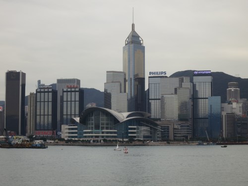 View from the deck of the Star Ferry