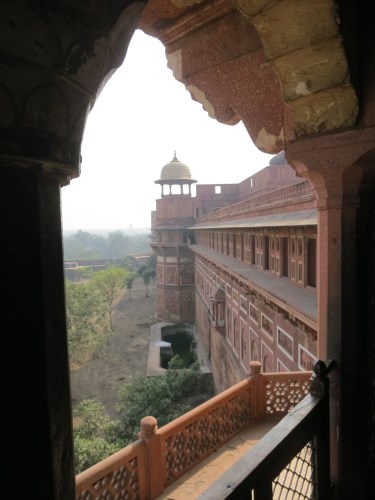 Agra Fort 33 - Walls through Archway