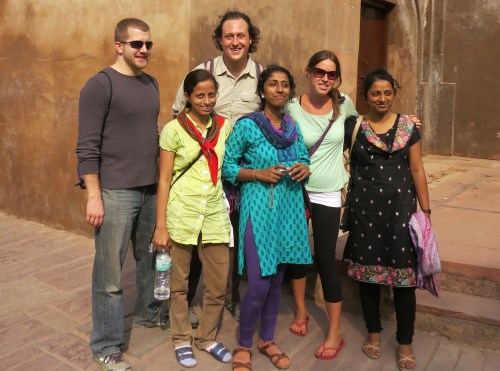 A few new friends made while touring around Agra