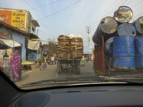 On the drive to Agra, watching the traffic can be half the fun