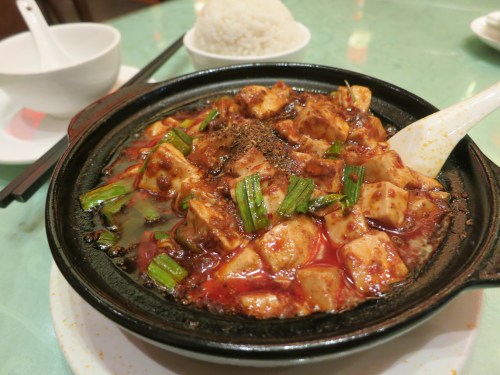 The spicy Ma Po Doufo (or Tofu) of Sichuan Province fame
