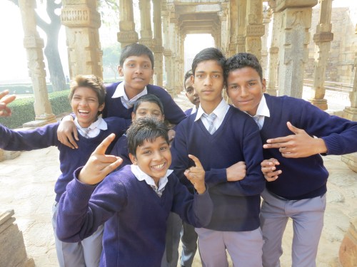 Qutub Minar 10 - School Children Portrait