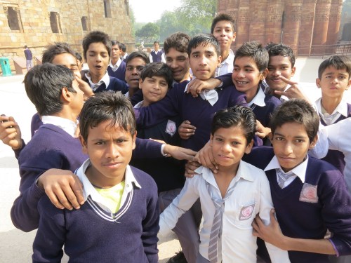 Qutub Minar 22 - School Children Portrait