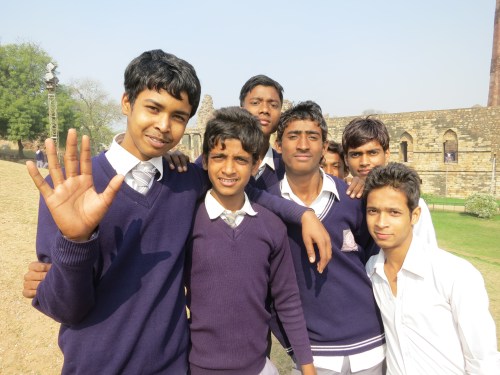 Qutub Minar 26 - School Children Portrait