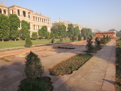 The interior grounds of the Red Fort