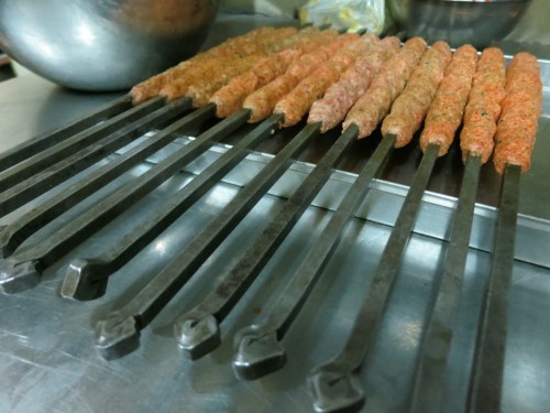 More kebabs awaiting their turn on the grill