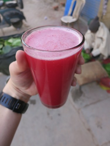 I opted for the pomegranite juice myself