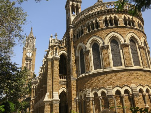 The Rajabai Clocktower rising in the background