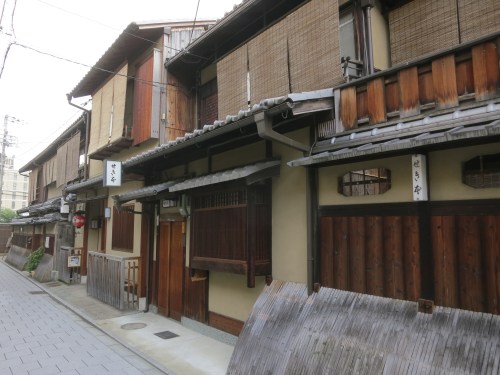 The gorgeous facades in the Gion District (one of the city's major Geisha and Entertaining areas)