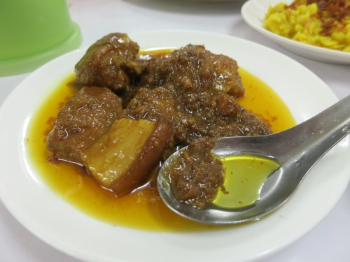 A normal curry featuring some very fatty Pork (the flavor is in the fat!)