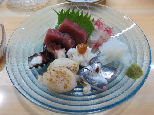 Another Sashimi plate, compliments of the chef