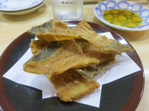 One of my favorite aspects of Izakaya is the fact the the longer you stay and the more you drink, the more dishes the chefs send out your way. In this case, a plate of fried fish bones marked the end of the night for me