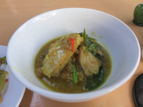 I had to run the whole gamut and try the fish curry, as well