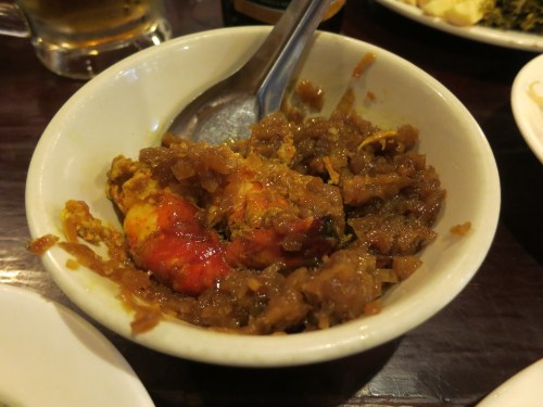 Although it isn't a true curry, per se, these tamarind prawns were still delicious