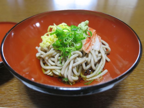 Cold soba noodles for a warm summer day