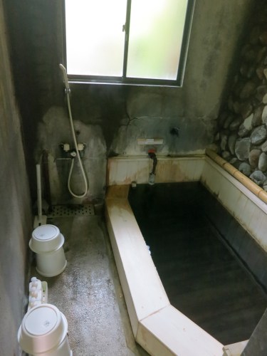 The character of the baths differs from place to place.  Seen here is a stand-alone bath made of stone that is then filled with mineral-rich spring water.  Soothing…