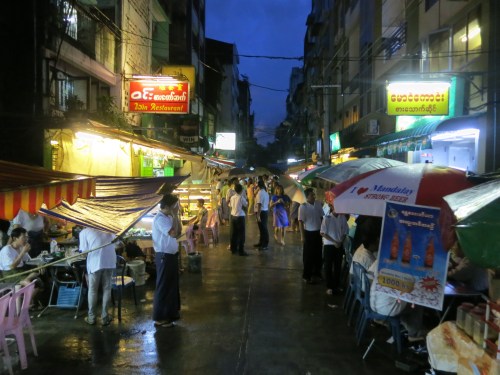 The barbeque vendors that open up each night along 19th in Chinatown